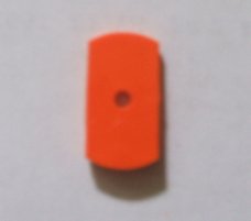 Plastique de cible fixe oblongue orange